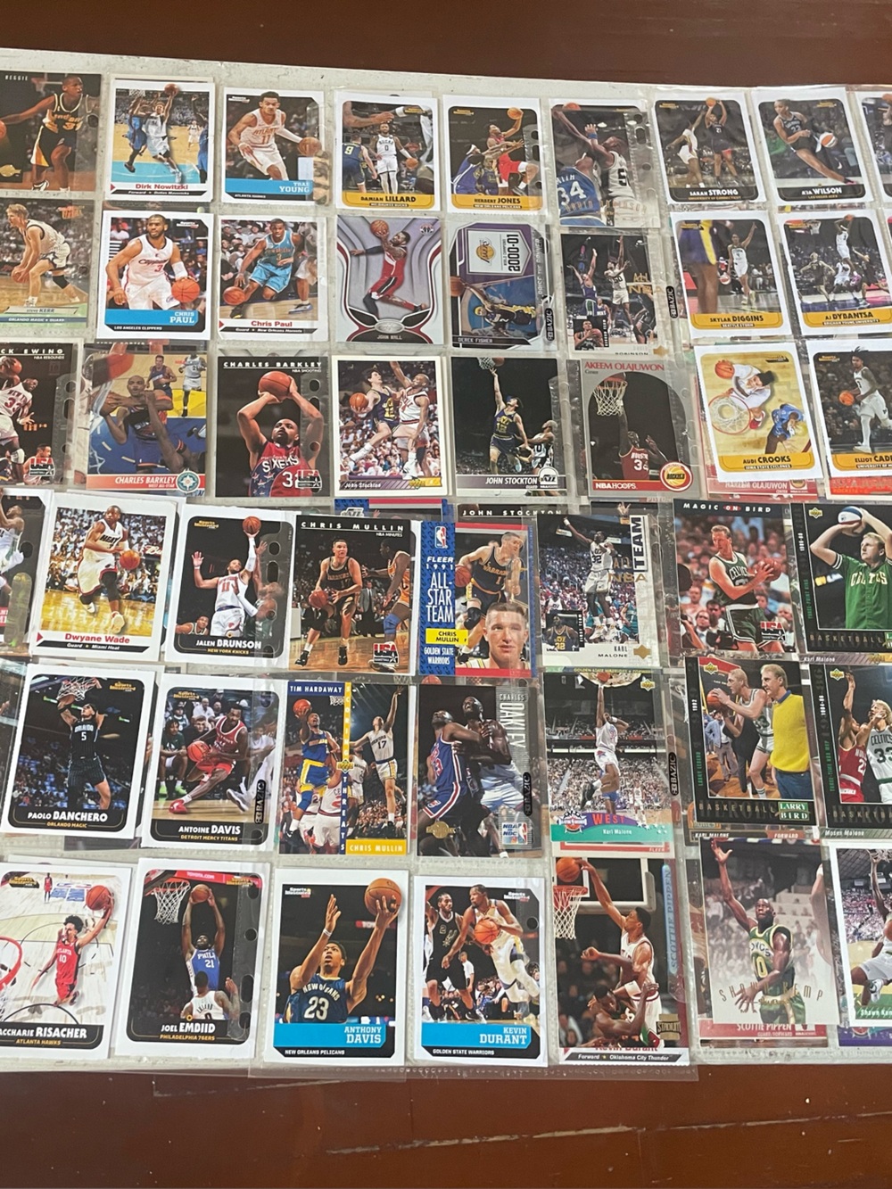 NBA Trading Cards Lot - Black, White, Blue, Red Accents